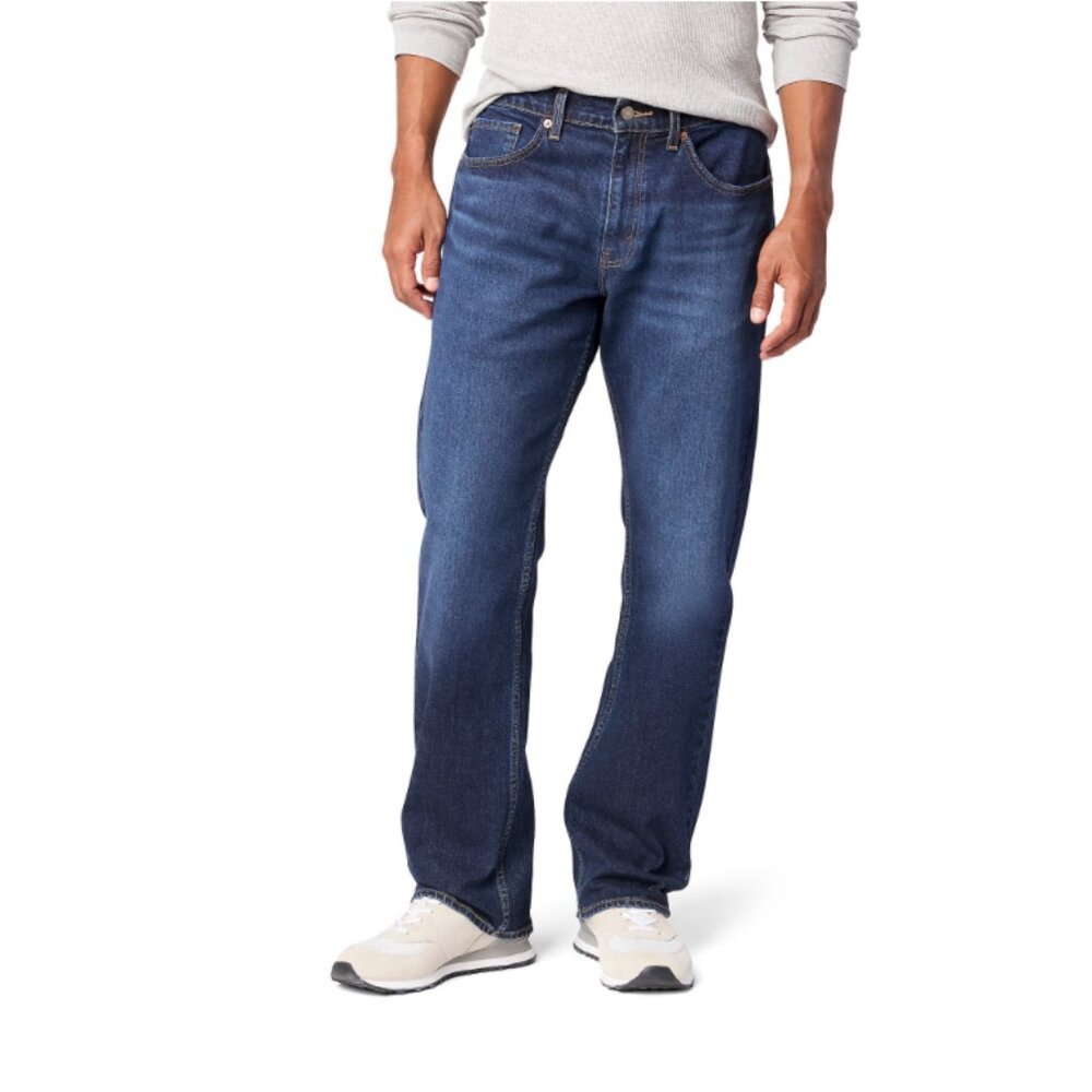 Levi Strauss Signature Men's and Big and Tall Relaxed Fit Jeans 40x32